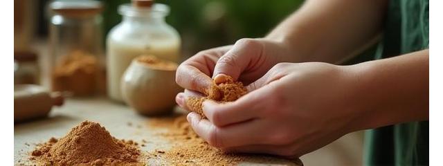수제 맞춤 조제 중인 장인의 손